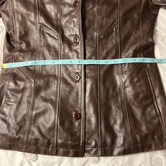 Vintage Wilsons Leather Maxima Chocolate Brown Leather Coat Women’s Medium - Picture 9 of 16